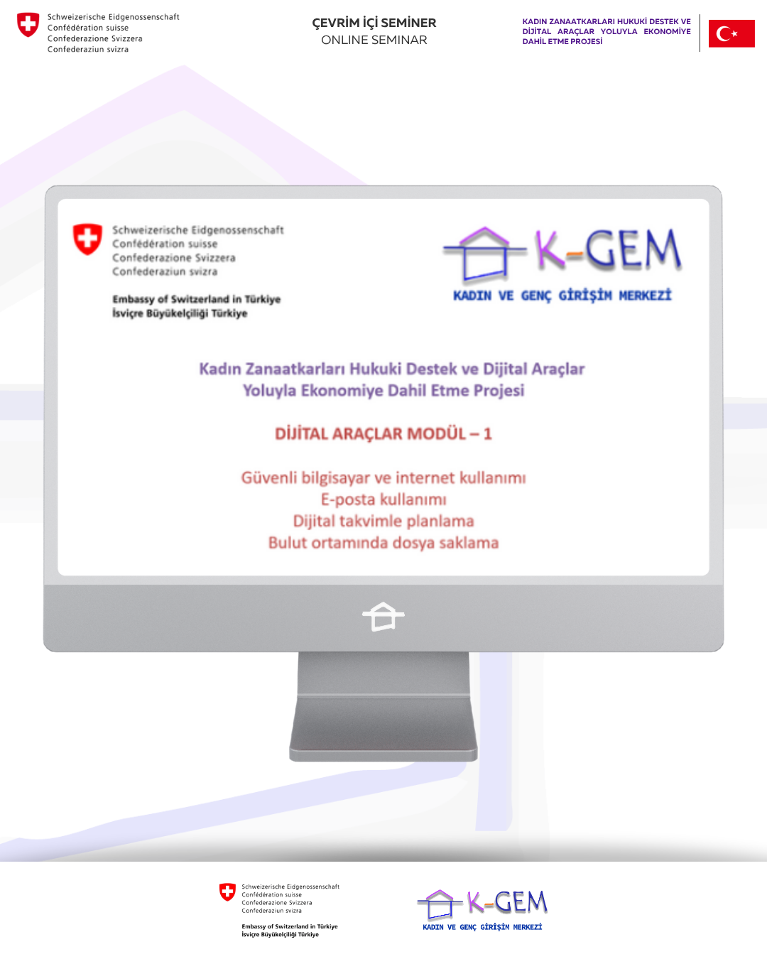 Kadın Zanaatkarları Hukuki Destek ve Dijital Araçlar Yoluyla Ekonomiye Dahil Etme Projesi İlk Seminerle Başladı