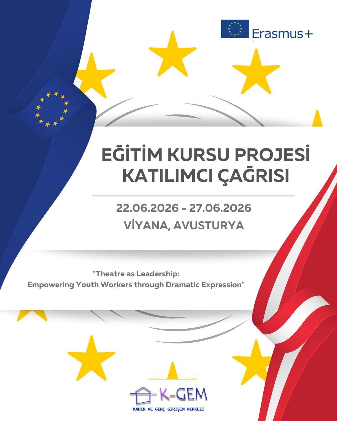 Avusturya’da Eğitim Kursu Projesi Katılımcı Çağrısı